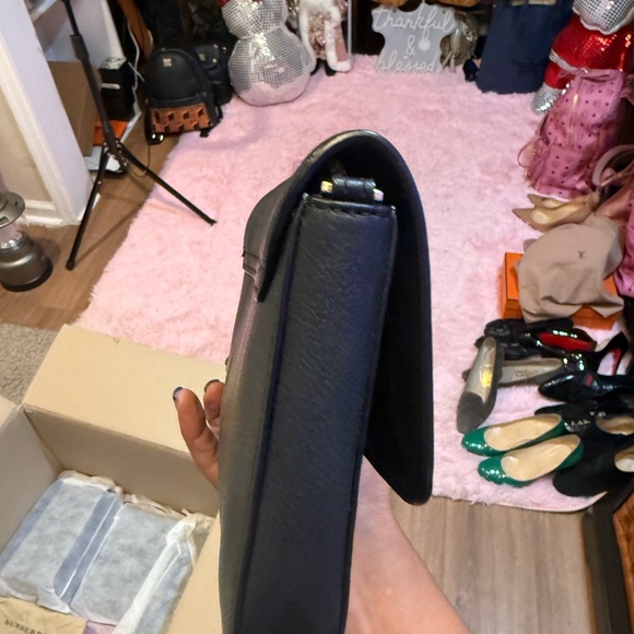 Tory Burch black Leather Clutch - Picture 4 of 7